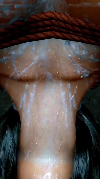 Pretty beauty is hung up and deepthroat... | Clip 2