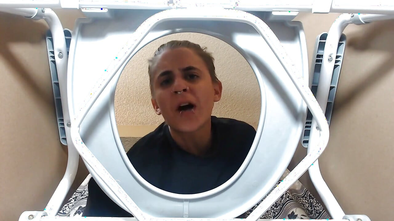 POV Fart Slave Trapped in Toilet