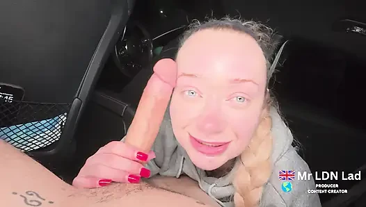 Dirty British Slut Sophia May Loves Mr LDN Lads CHAV 9inch Cock in Car POV