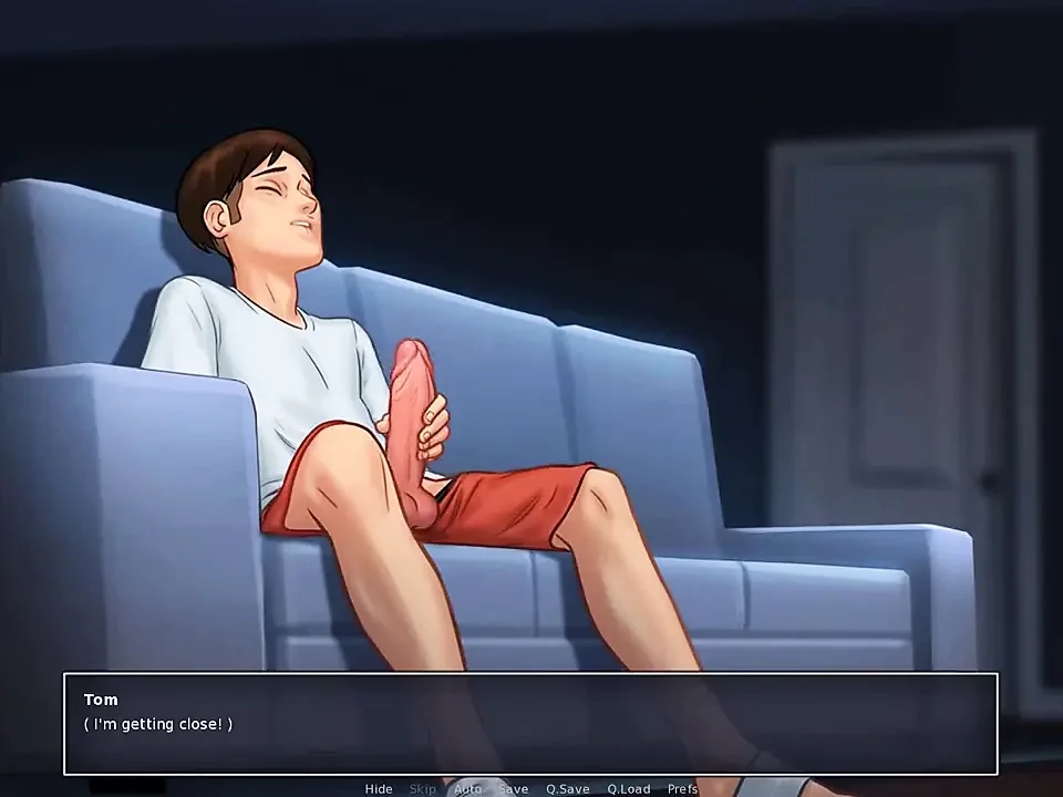 Summertime saga: stepmom caught her stepson watching porn in the living room ep 101