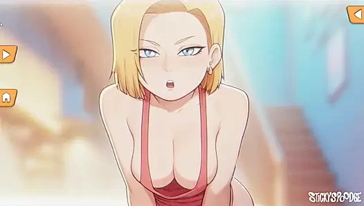 Android 18 Gears Deep - Идеальный минет от Android 18