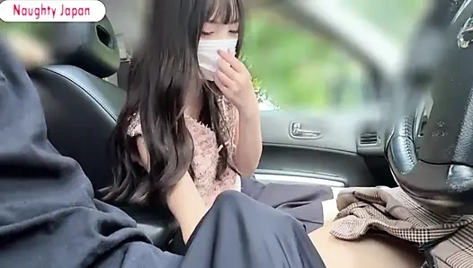 Car Mood Rises, Intimate Drive Leads to Playful Blowjob and Gentle Cum-swallowing Moment