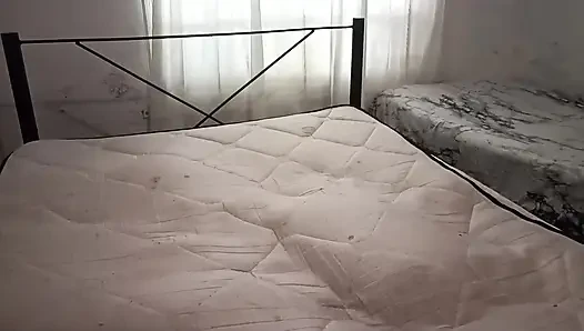 Sexy Stepmom Cleans the Bedroom in a Thong and Films Herself for Her Stepson
