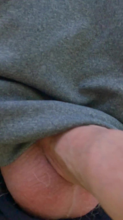 Powerful moment from "Amateur straight guy public dare with his uncut cock hanging out and on display"