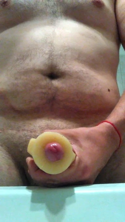 Big cum toy play