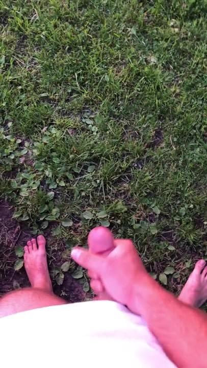 Cum in the sun