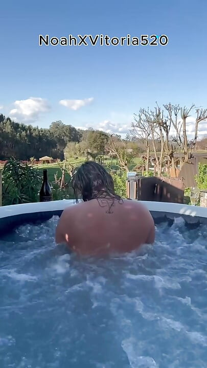 Outdoor Sex with a Hot Blonde MILF in a Hot Tub - Jacuzzi
