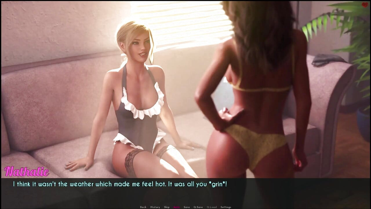 AWAM #15 - Sophia had to bath the old guys...Nathalie and Sophia had a sexy moment