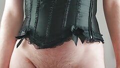 jerking of in a corset