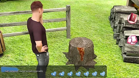 Helping the hotties #5 - Johannes fixed the roof and took a peak at Naomi hile she was getting undressed.