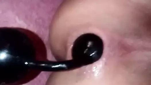 Pull out this huge anal beads