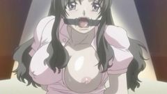 Baños de semen y sexo con cinturón con lesbianas calientes - hentai anime