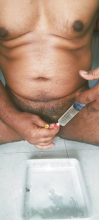 Urine bladder enima.Yoghurt insert into my bladder and mix with urine than I ate .