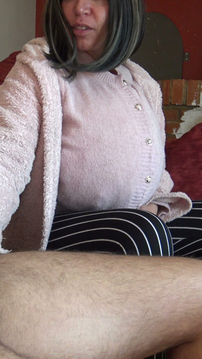 pregnant stepmother touching her virgin stepsons cock for the first time | Clip 1