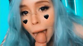 Naughty CatGirl sucking big dick AliceBong