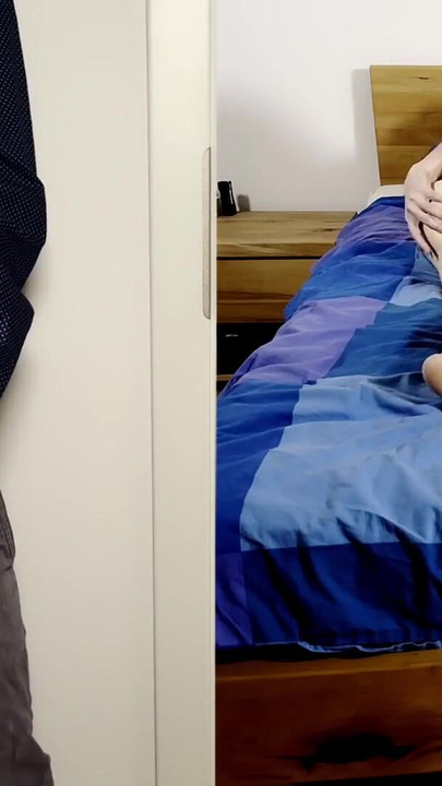 Key moment from "Husband Secretly Catches Us Cheating - He Watches And Touches Himself"