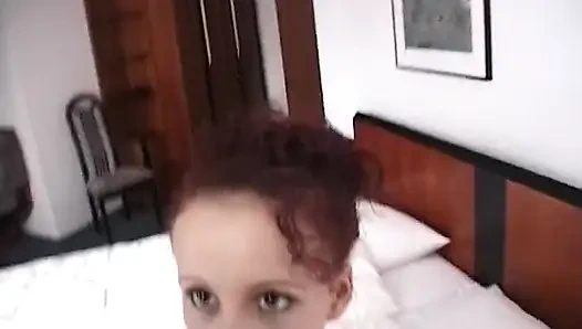 Cute redhead teen gets POV fucked at casting