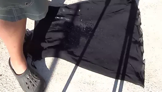 piss on black dress