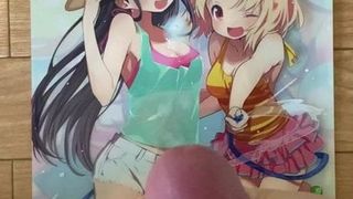 Hentai bukkake z dwiema dziewczynami z letnich wakacji