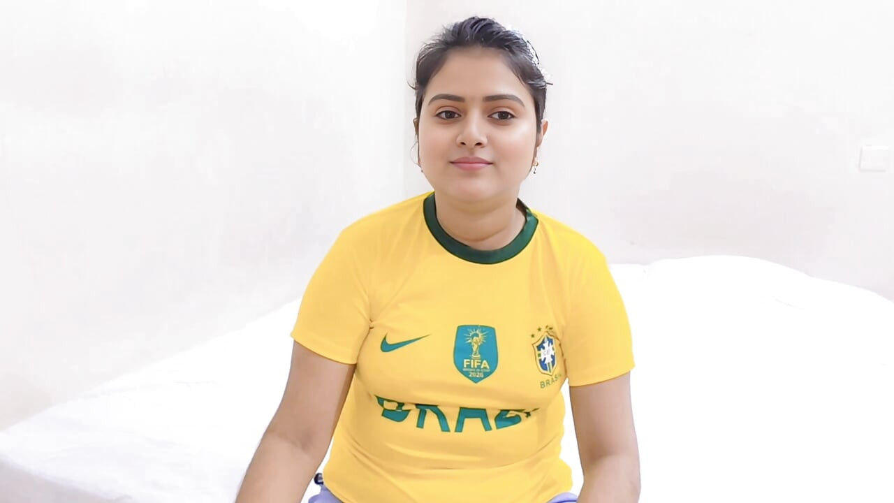 Step brother fucking his beautiful step sister while betting on a football game.(Full Bangla  Audio)