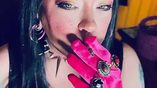 She's The Best At What She Does! Tina Snua Lighting Up A Cigarette With Matches & Smoking In Gloves