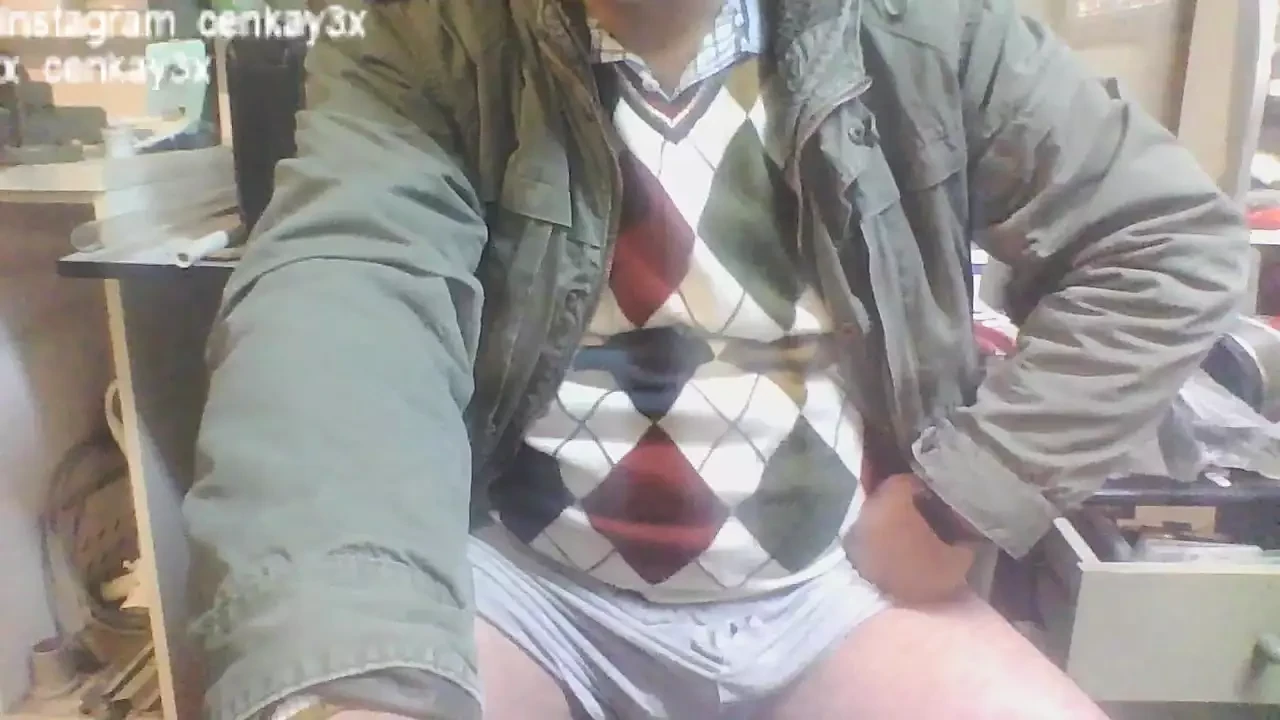 Master Turk Is Playing with His Balls in the Workshop