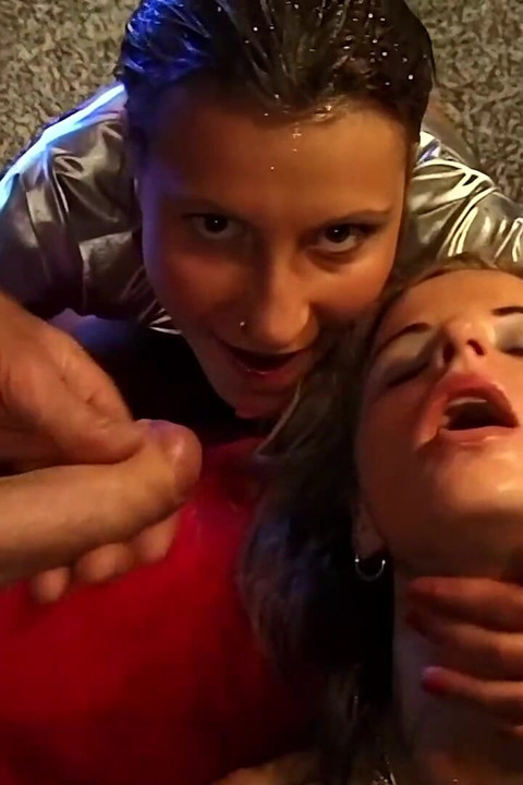 Filthy Brunette Sucks Cock and Gets Facial Cumshot
