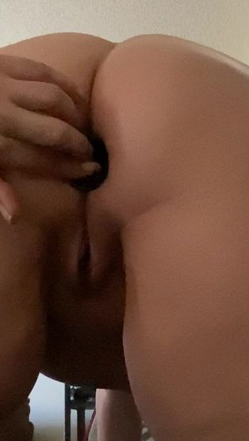 Couldn’t wait to try out my new butt plug