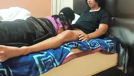 With my mother-in-law, she loves to suck my cock
