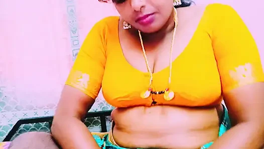 Pembantu India blowjob luar biasa ngentot cowgirl dengan pemilik rumah. Pembicaraan kotor Telugu.