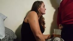Submissive Slut Drinking Piss through Straw - Shelby Hates w