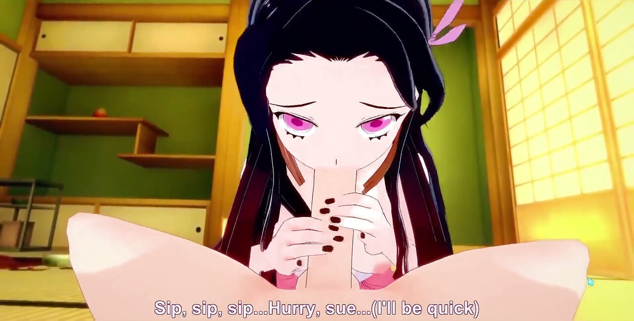 Nezuko Kimono sikişiyor