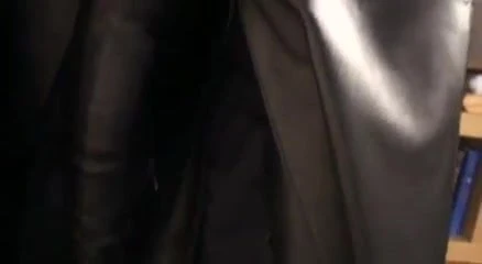 Beautiful Sexy Black Leather on an attractive brunette