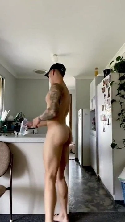 Smooth sexy guy jockstrap and cumshot
