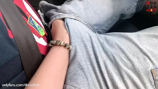 Naughty Tattooed Dreadhot Deep Blowjob. muka intens