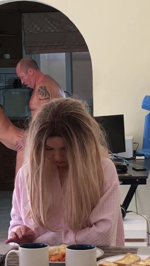 Almost caught cheating! Naughty stepdaughter hid in the fridge and seduced Stepdad | Clip 1