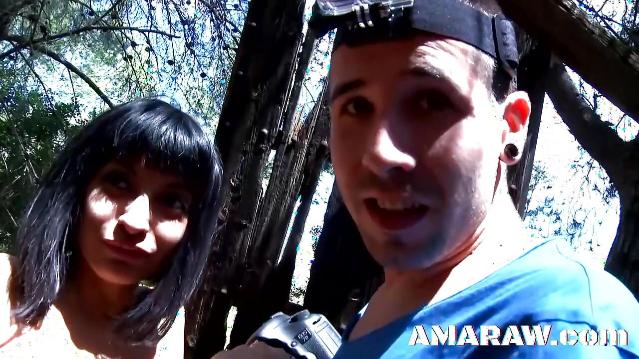 Outdoor fuck for small tits brunette Rachel Woods and Kevin White
