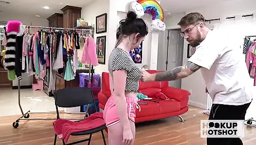 BTS - Petite Athenea Rayne Loves To Get Fucked By A Random Guy!