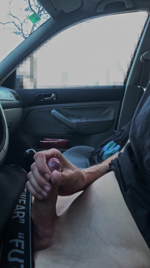 Masturbating in My Parked Car While People Walk By - Public Outdoor Risky Real Caught | Clip 2