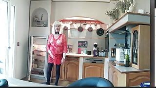 Diana in de keuken