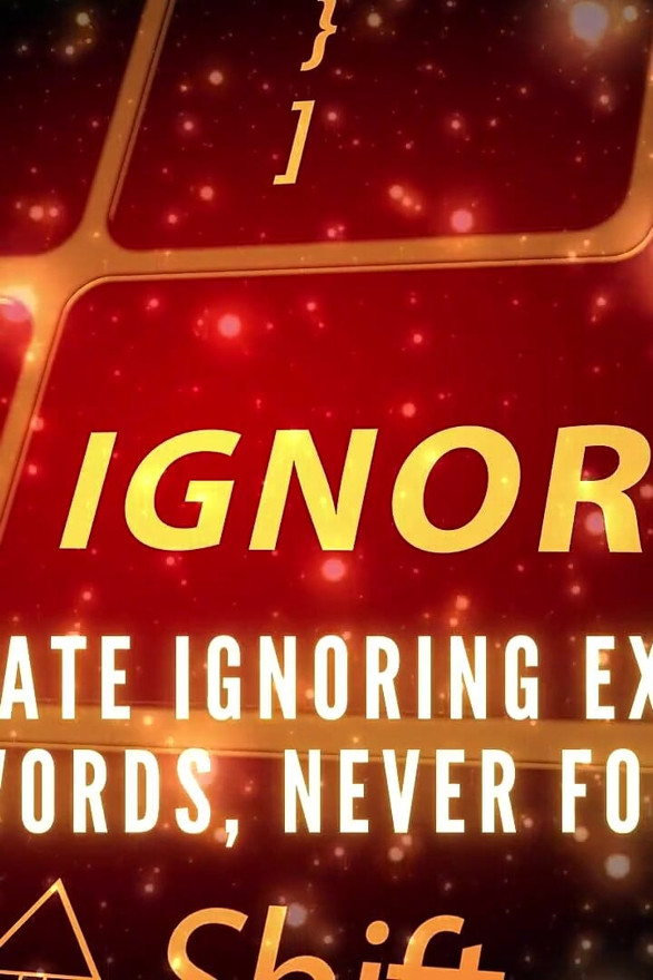 The Ultimate Ignoring Experience - My Words, Never for You