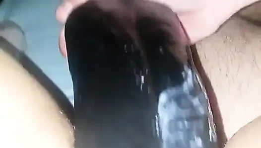 Großer schwarzer doppeldildo