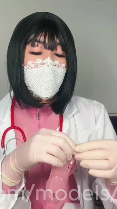 Captivating moment from "Medical Exam: Trans Doc Dominates Patient with Huge Cum Load"