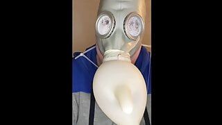 Bhdl - n.v.a. látex gasmask com respiração - o latexglo (w) ve - parte 1 - o aquecimento
