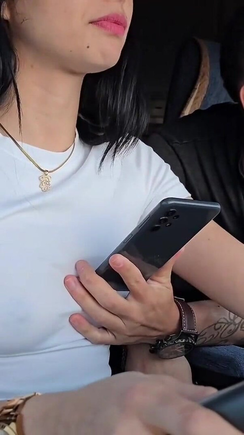 I picked up an UBER Client without a bra | Clip 2