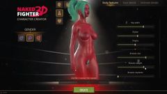 Обнаженный боец 3D, игра SFN, хентай, борьба, смешанный секс, борьба