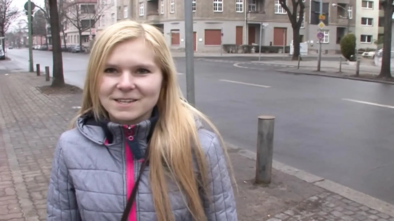 Skinny German teen facialized after hard fuck