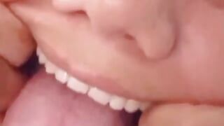 Girlfriend deepthroat blowjob