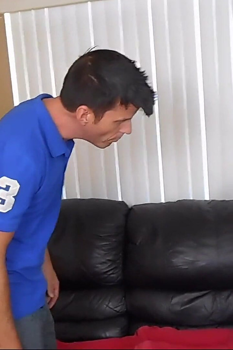 Spanking Lazy Rommate's Ass Red