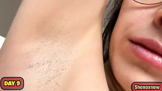 10 DAYS ARMPITS GROW HAIR EVOLUTION VIDEO
